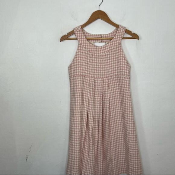 Florence Eiseman Wool Blend Houndstooth Pink White Tweed Dress Girl Size 16 - Picture 12 of 12